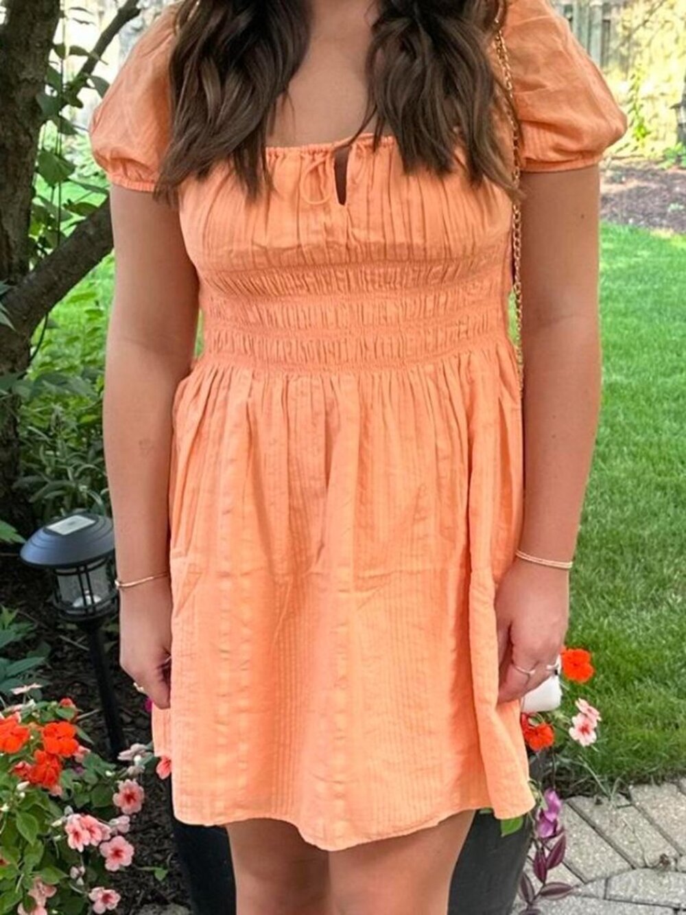 Aritzia Sunday Best Kay Dress Sunny Apricot Orange Size Medium